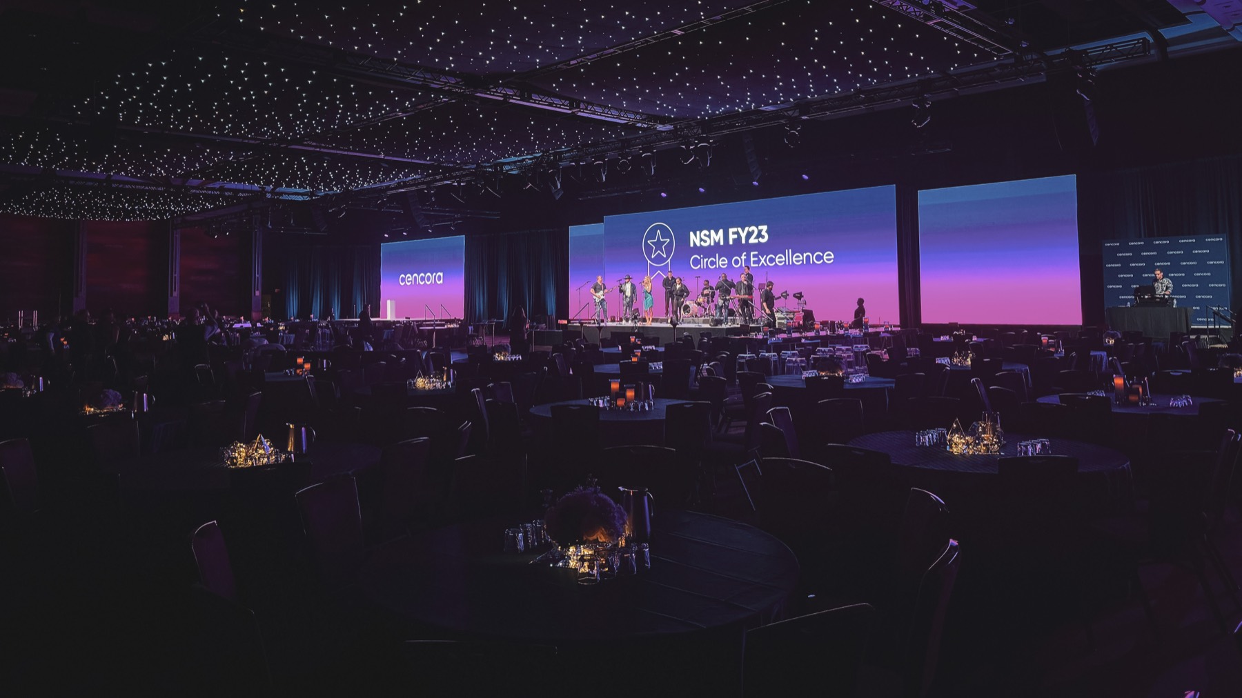 Cencora Circle of Excellence under a starfield ceiling
